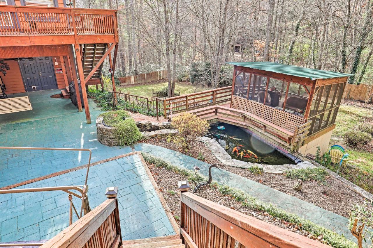 Asheville Mountain Getaway With Patio And Koi Pond! Экстерьер фото