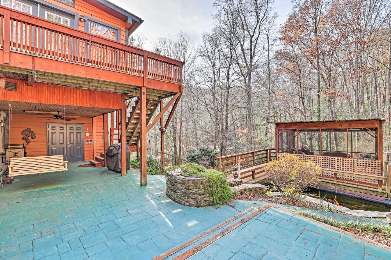Asheville Mountain Getaway With Patio And Koi Pond! Экстерьер фото