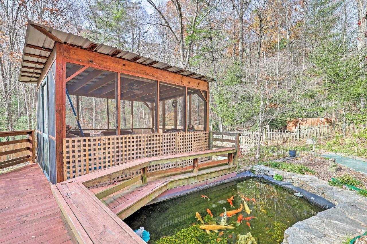 Asheville Mountain Getaway With Patio And Koi Pond! Экстерьер фото